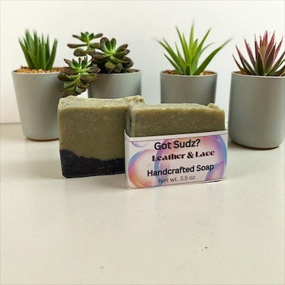 handmade Leather & Lace soap