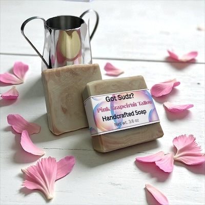 handmade Pink Grapefruit Tallow Soap